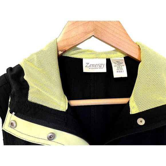 Chico's Zenergy Hooded Black Zip Up Vest - Picture 8 of 12